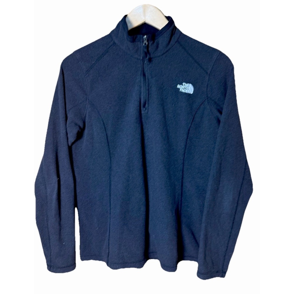 The North Face Women's Glacier 1/4 Zip Black Jacket Size Medium Lightweight